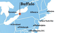 illustrated map of the region. 